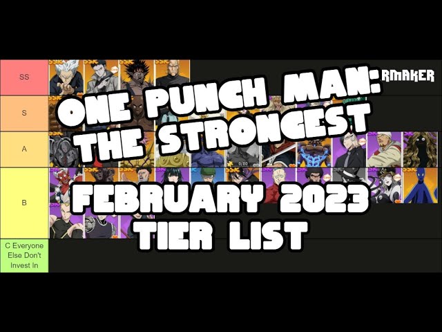 One Punch Man - The Strongest tier list for best heroes