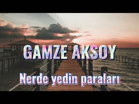 Gamze aksoy Nerde yedin paralari (Lyrics music)