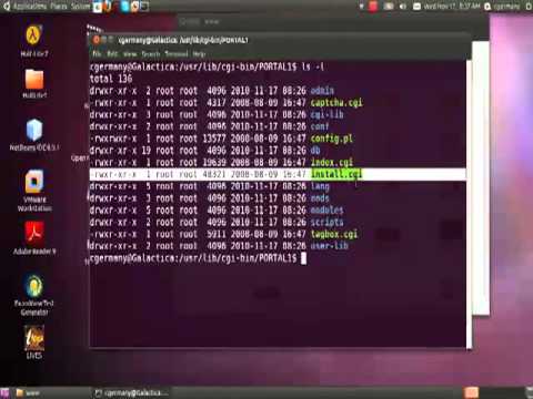 Setting Up and Configuring a PERL Portal and Chatroom in Ubuntu 10.10 Maverick Meerkat - Part 2