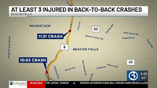 State police investigate Beacon Falls crashes on Route 8