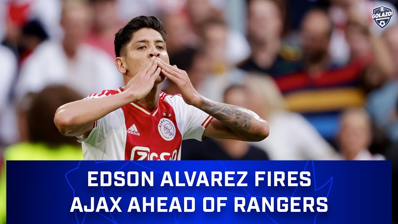 Edson Alvarez Header Fires Ajax Ahead Of Rangers Ucl Md 1 Cbs Sports Golazo Youtube