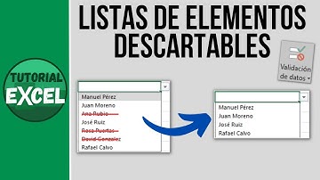Lista de elementos DESCARTABLES