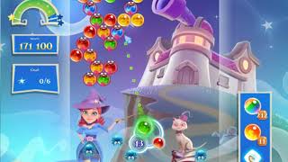 Bubble Witch 2 Saga Level 2435 with no booster & 2 bubbles left