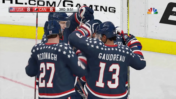 NHL 19 - USA Vs Canada Gameplay - International Season Match