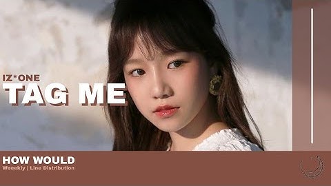 How Would Iz*One sing "Tag Me" || Line Distribution