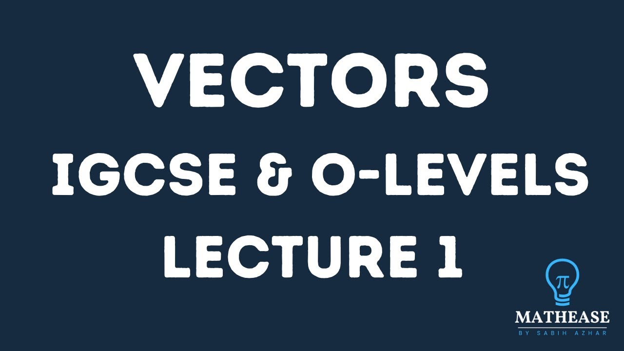Vectors - Full Topic Explained | Lecture 1 | IGCSE & O Level Math - YouTube