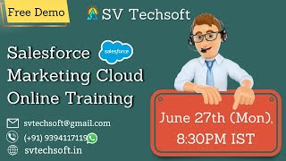Salesforce Marketing Cloud Online Training Demo from SV Tech Soft screenshot 4