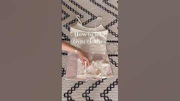 How to fold gym clothes #easy #folding #organization #home