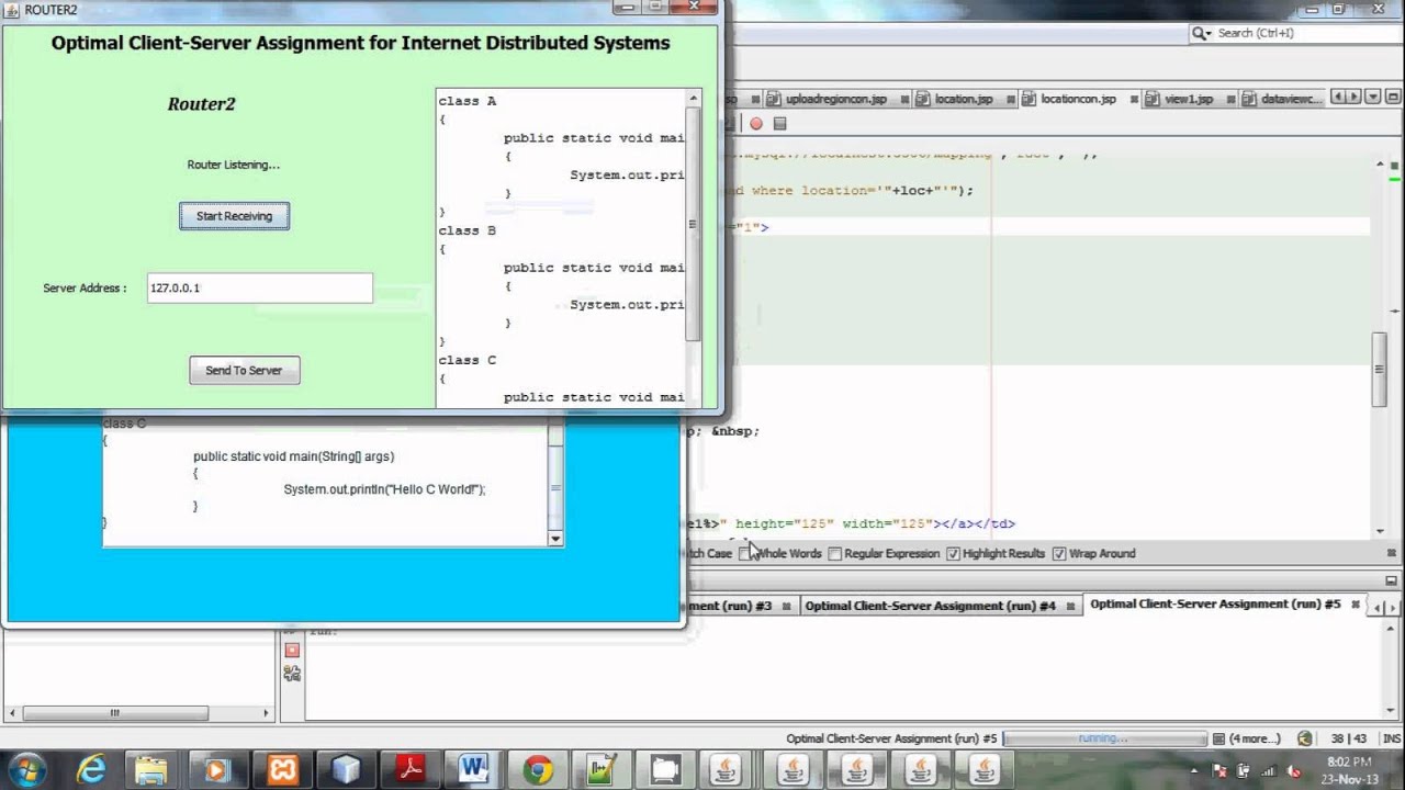 JAVA 2013 Optimal Client-Server Assignment for Internet Distributed ...
