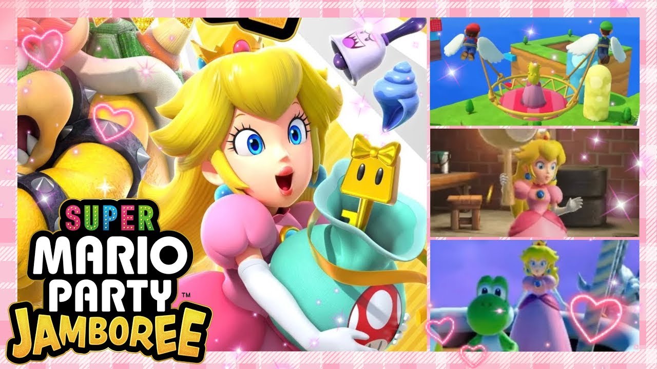 Super Mario Party Jamboree Prenses Peach Serbest Oyun - YouTube