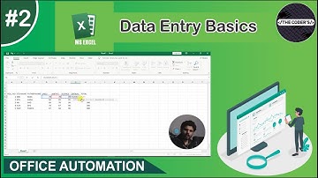 Lecture 2 - Data Entry Basics of MS Excel - Office Automation Course(2021)