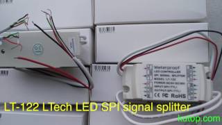 LT-122 LTech waterproof LED SPI signal splitter - kutop.com
