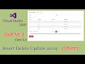 How to use insert update delete array in jQuery