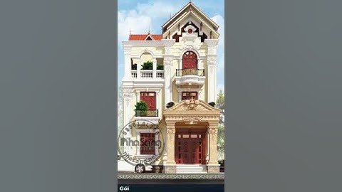 Mẫu thiết kế biệt thự 3 tầng tân cổ điển mái thái hài hòa đến từng chi tiết #shorts