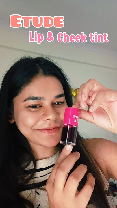 Is this really worth the HYPE 😱| Etude’s water tint | shade 01 strawberry🍓#shorts #makeup #liptint