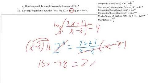 Precalc ch. 4 (unit 9) review part 1