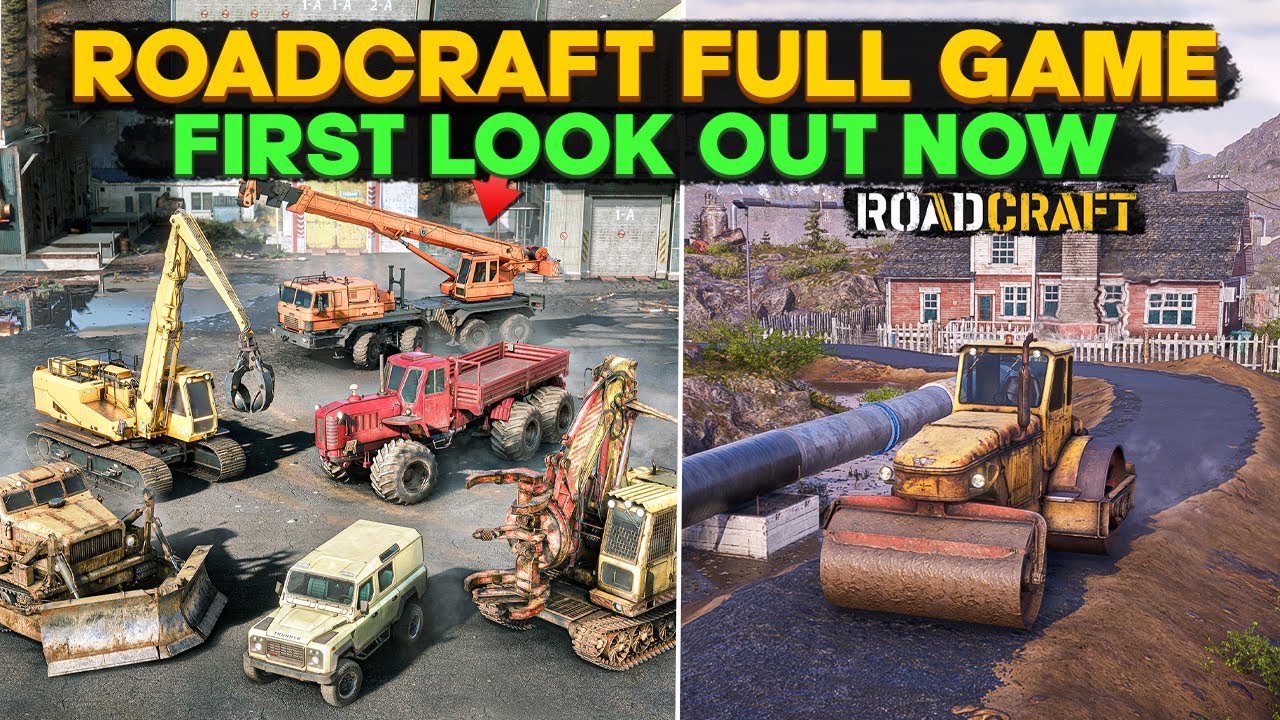 RoadCraft Full Game First Look Out Now New Trucks and Maps Completing First Mission