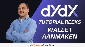 dYdX: Tutorial Wallet Aanmaken