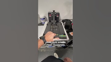 Puff Screen printed transfers from @Stahlsdotcom  Heat press application#screenprinting