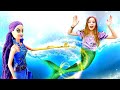 Колдунья превращает всех в русалок! Сборник видео для девочек про игры с Барби.