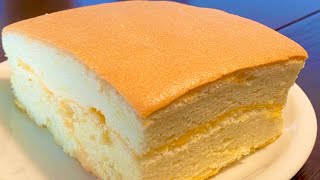 Taiwanese castella cake\/Công thức bánh bông lan phô mai Đài Loan_thơm ngon hoàn hảo_Bếp Hoa