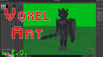 Creating Voxel Art Phantom Enemy Time Lapse.