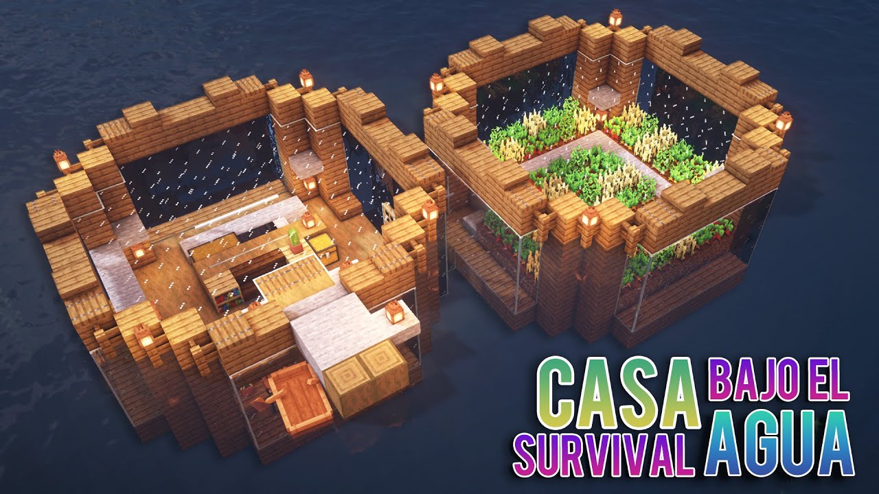 Como Hacer Una Casa Debajo Del Agua En Minecraft