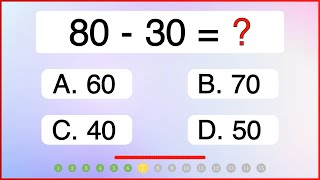 SUBTRACTION QUIZ!!! Master Subtracting Multiples of 10 for 2nd grade #1learnstudio #subtraction