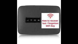 How to recover a MiFi&#39;s lost or forgotten WiFi key