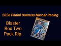 2026 Panini Donruss Nascar racing cards blaster box two pack rip