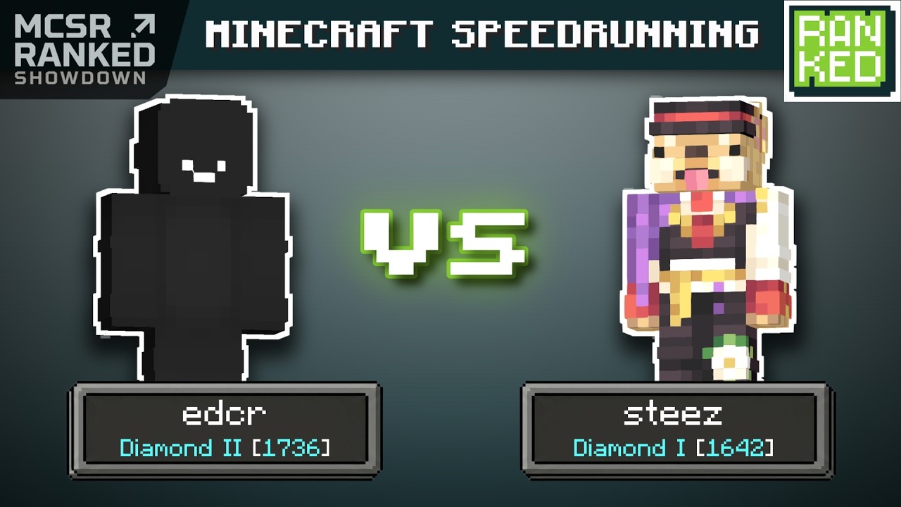 Edcr Minecraft A Variance in Routing | edcr vs steez | MCSR Ranked 1v1 - YouTube