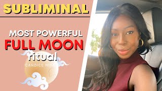 Full Moon Subliminal Ritual 963 Hz Frequency Of God Release To Receive All Desires