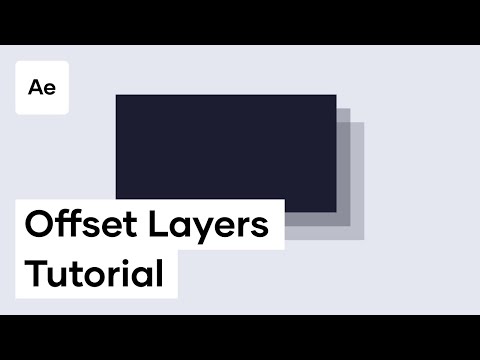 How To Offset Layers in Adobe After Effects