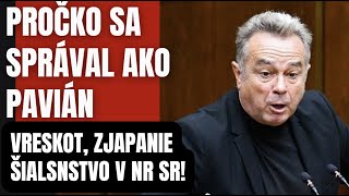 Pročka Vyviedli Z Rokovacej Sály? Vrieskal Ako Pavián, Zjapal A Nr Sr Sa Stala Cirkusom