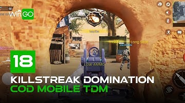 Unstoppable Killstreak Madness! 18 MAX STREAK in Team DM | COD Mobile Collateral Strike Gameplay 🎯🔥