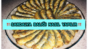 KOKUSUZ SARDALYA BALIK TAVADA NASIL PİŞİRİLİR |  SARDALYE  BALIK TARİFİ | SARDALYA BALIK KIZARTMA |