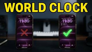 How to Display World Clock on iPhone Lock Screen iPhone 18 Pro screenshot 5