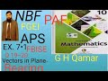 Math Class 10 Ex 7•1 Q (19--20) Vectors in Plane Resultant vector NBF FBISE BY Ghulam Hussain Qamar 