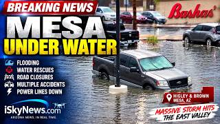Massive Storm Slams Mesa: Flooding, Water Rescues & Road Closures