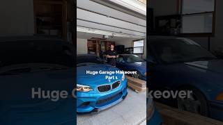LET THE GARAGE MAKEOVER BEGIN #cars #automotive #garage