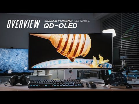 커세어 XENEON 34WQHD240-<strong>C</strong> QD-<strong>OLED</strong> #게이밍모니터