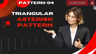 Pattern-04 || Triangular Asterisk Pattern with the help of python ||#dsa #python #programming#coding