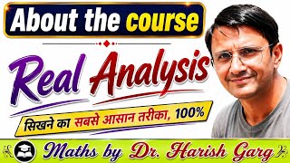 About The Course Real Analysis