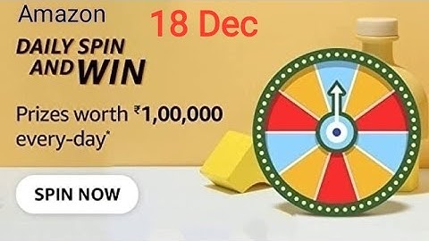 Amazon Daily Spin And Win Quiz Answers Today | 18 December 2021 | Daily QuizTime
