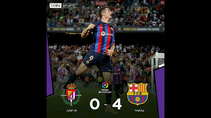 برشلونة يتخطى ضيفه بلد الوليد بفوز مقنع بطله روبرت ليفاندوفسكي. الدوري_الاسباني #برشلونة_بلد_الوليد