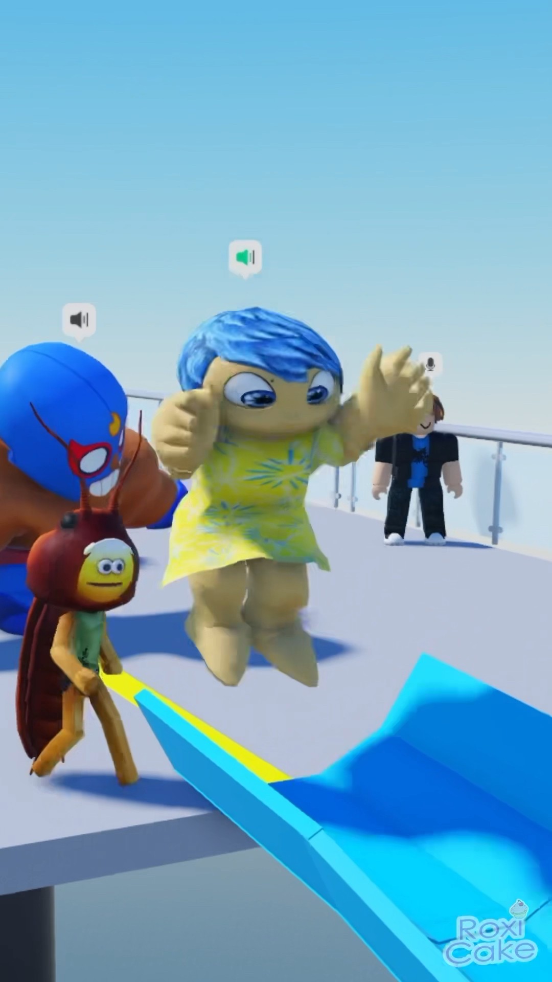 GRITOS EN EL TOBOGAN ?  #SHORTS #ROBLOX
