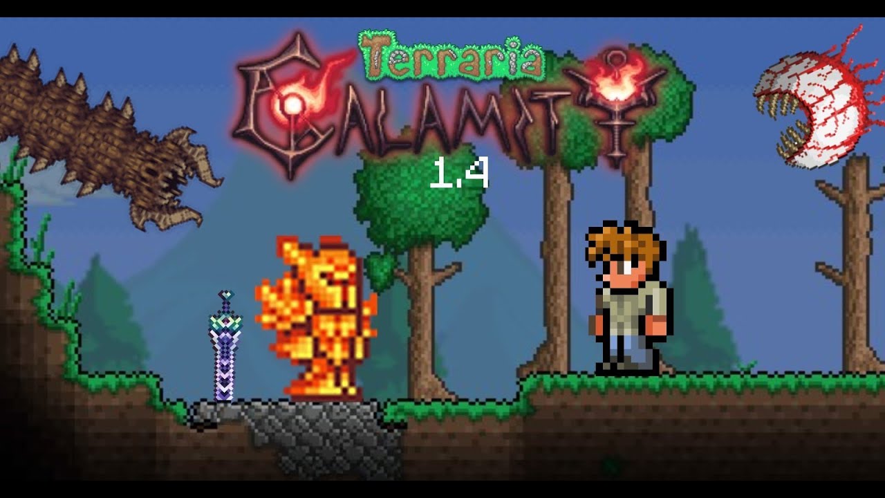 играю в террарию с модами | террария каламити мод - YouTube