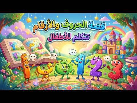 قصة الحروف و الارقام تتكلم للاطفال قصص للاطفال قصص قبل النوم رسوم متحركة