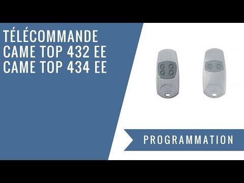 Comment programmer une télécommande CAME TOP 432 ou 434 EE ?