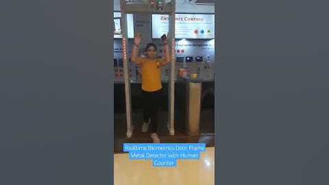 Realtime Biometrics Door Frame Metal Detector with Human Counter || TeamARC